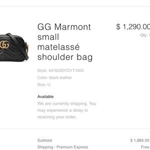 GG Marmont small matelassé shoulder bag